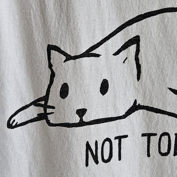 Hot Topic Black Matter "Not Today" Cat T-Shirt in Size S - Picture 3 of 8